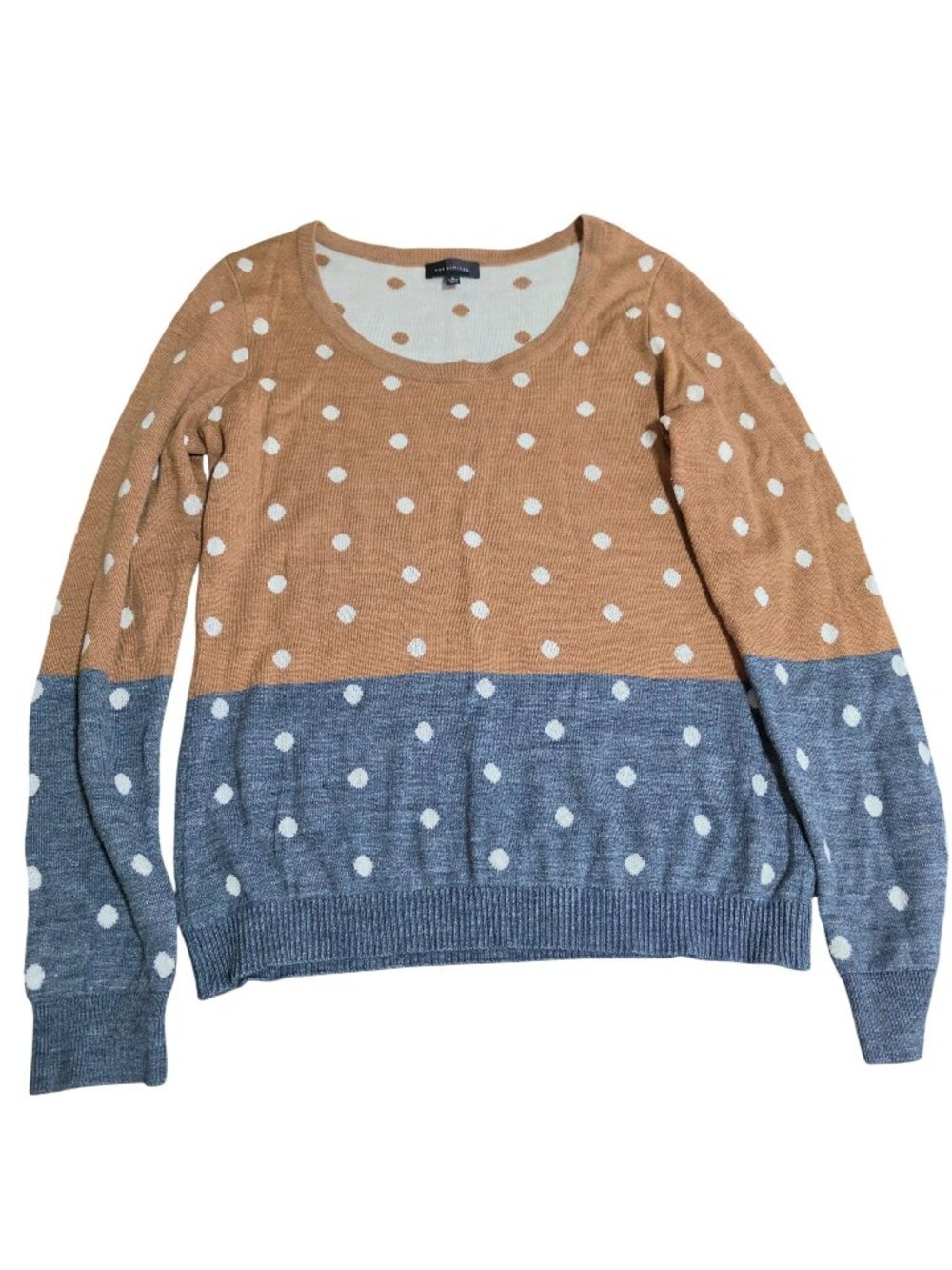 Vintage The Limited Wool Blend Polka Dot Colorblock Sweater Women’s S